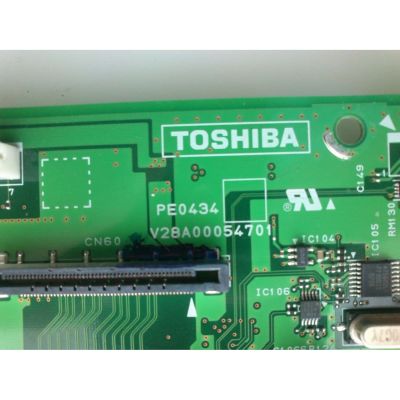 PROCESADOR DE SEÑAL HDMI  / TOSHIBA 75008651 / PE0434A / PE0434 A / V28A00054701 / PANEL LTA400HT-LH4 / MODELOS 40RF350U / 46RF350U - Imagen 2